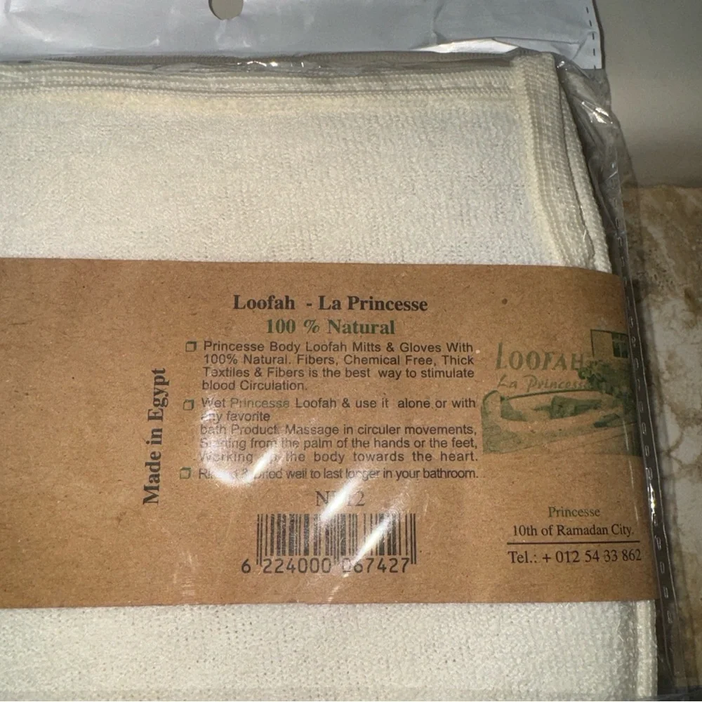 Natural Loofah Sponge, Real Egyptian Bath & Shower Exfoliating Body SPA Scrubber